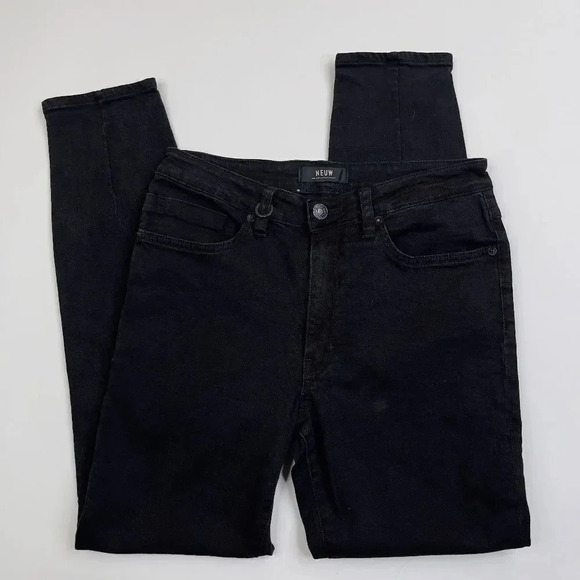 Neuw Mid Rise Black Vintage Skinny Jeans - Picture 4 of 13